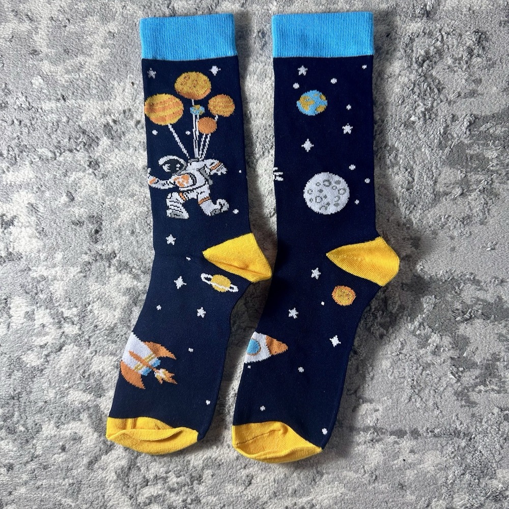 OUTER SPACE  UNISEX  Fun Novelty Sock NEW
